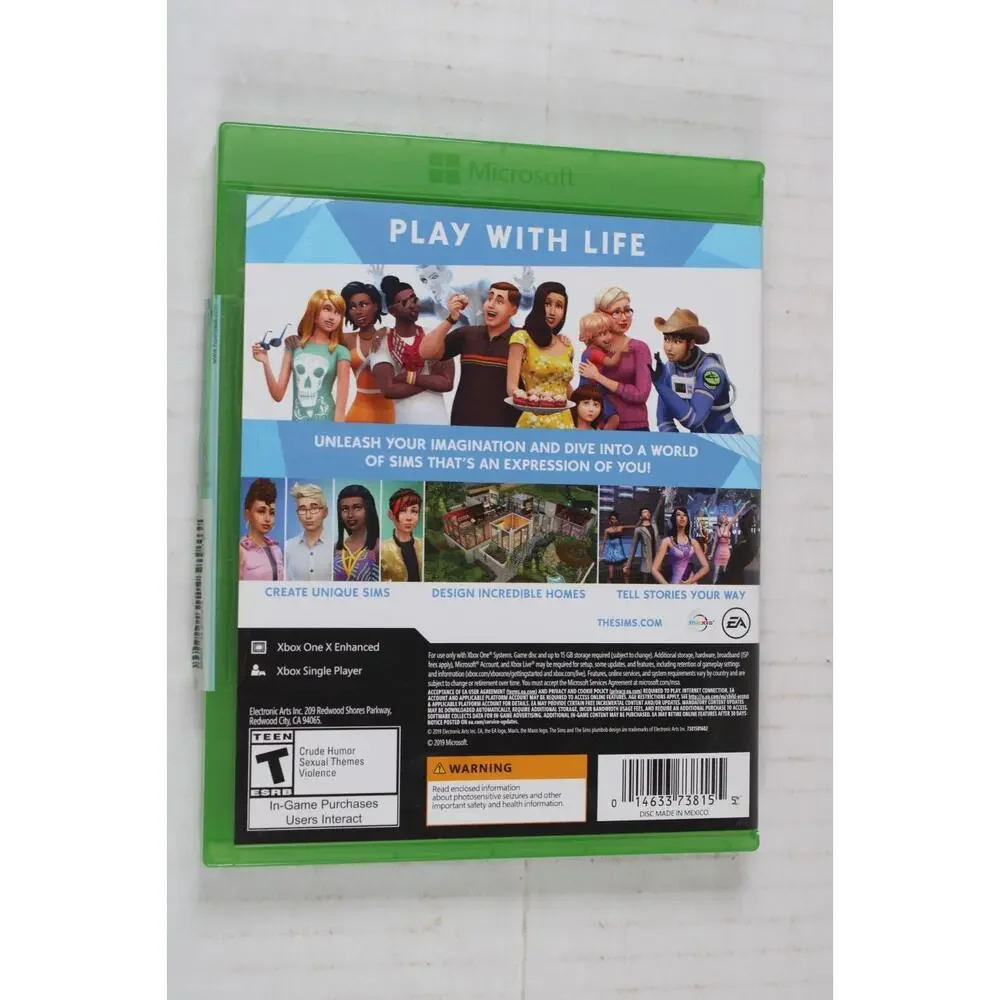 The Sims 4 (Microsoft Xbox One) Authentic, tested/works great